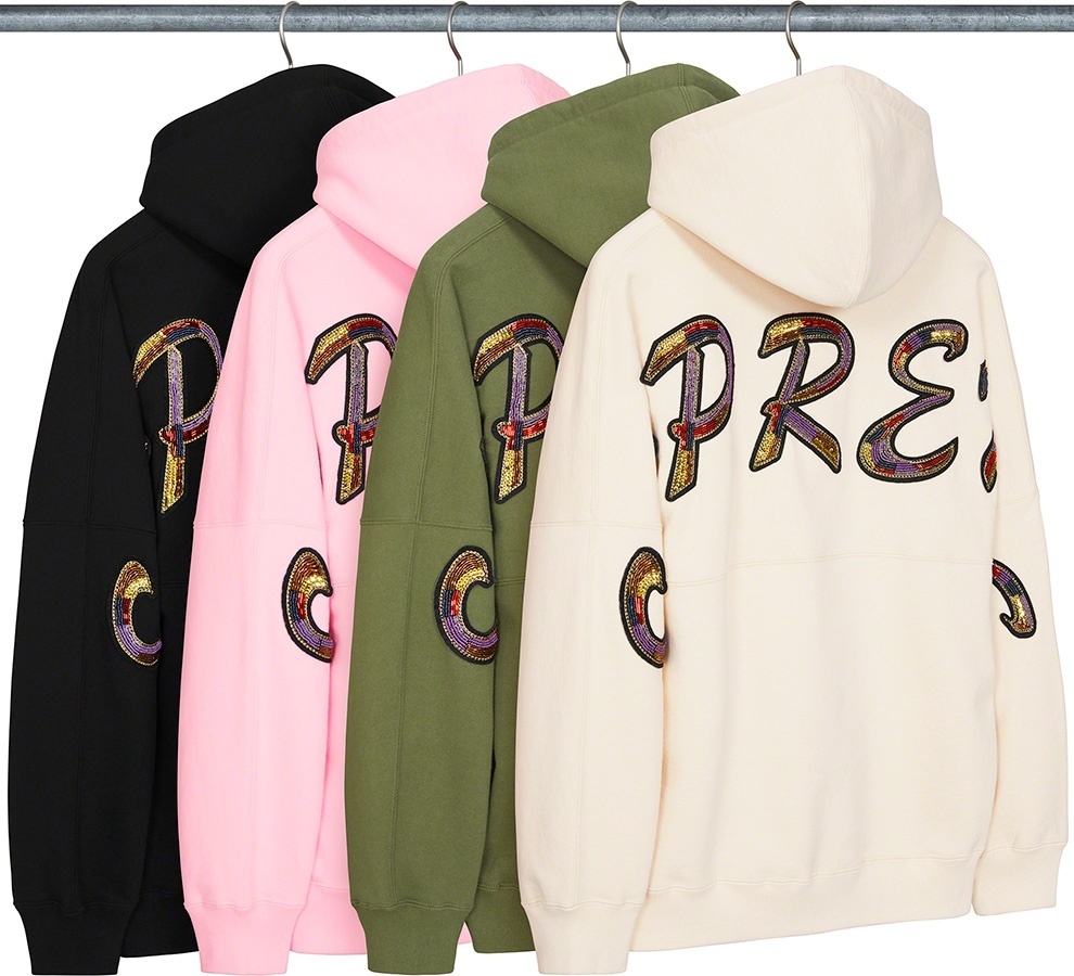 Beaded Hooded Sweatshirt